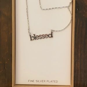 Blessed necklace in fine plated silver